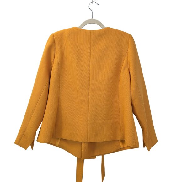 Eloquii Textured Tie Waist Blazer Jacket Size 18 - Picture 2 of 7